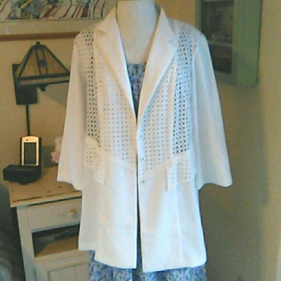 NWT Chico's Eyelet Jacket - Picture 1 of 11